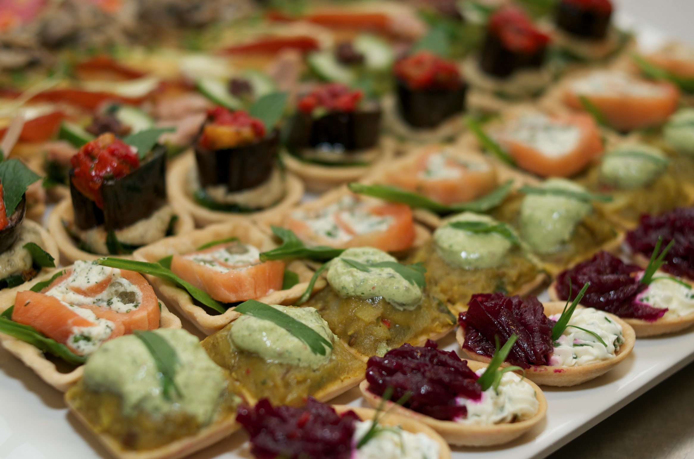 Smoked Salmon, Dill & Caper Pastry Shells